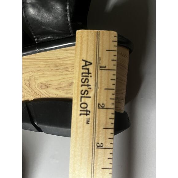 Sorel Platform Wedge Sandals Womens Size 10 Black Strappy Slingback NL4675-010 - Picture 8 of 9